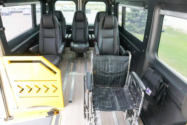 Spacious seating and climate-controlled interior